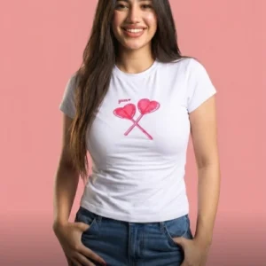 White baby tee